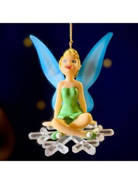 Disney Grolier "Christmas Magic" Tinker Bell on Snowflake ornament with box